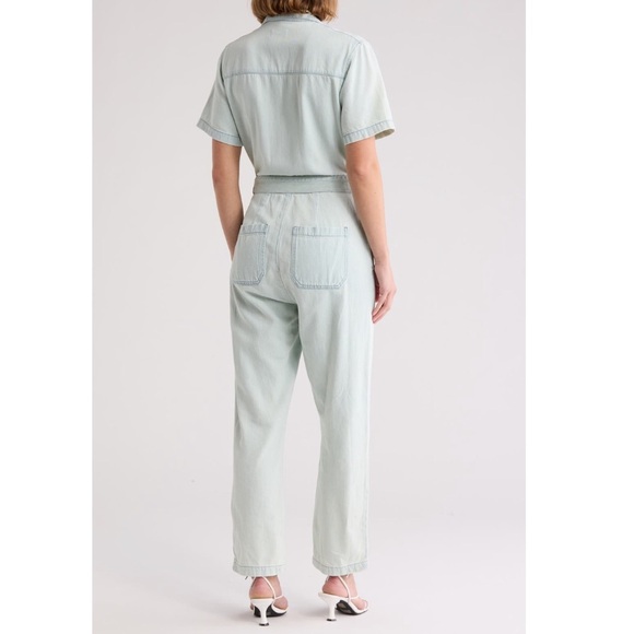 Boyish The Jesse Tie Waist Denim Jumpsuit - Picture 2 of 3